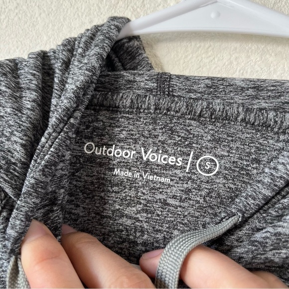 Outdoor Voices cloudknit hoodie in heather gray - Picture 6 of 9